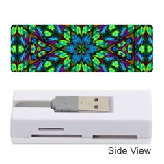 Blue Green Kaleidoscope Memory Card Reader (stick) by bloomingvinedesign