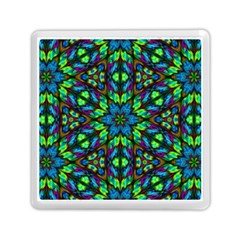 Blue Green Kaleidoscope Memory Card Reader (square) by bloomingvinedesign