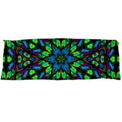 Blue Green Kaleidoscope Body Pillow Case Dakimakura (two Sides) by bloomingvinedesign