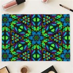 Blue Green Kaleidoscope Cosmetic Bag (XXL) Front