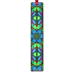 Blue Green Kaleidoscope Large Book Marks by bloomingvinedesign