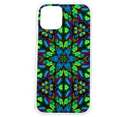 Blue Green Kaleidoscope Iphone 12 Pro Max Tpu Uv Print Case by bloomingvinedesign