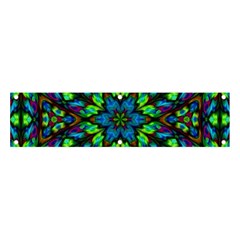 Blue Green Kaleidoscope Banner And Sign 4  X 1  by bloomingvinedesign