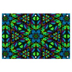 Blue Green Kaleidoscope Banner And Sign 6  X 4  by bloomingvinedesign