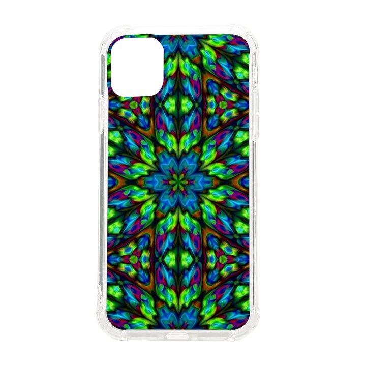 Blue Green Kaleidoscope iPhone 11 TPU UV Print Case