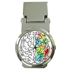 Brain-mind-psychology-idea-drawing Money Clip Watches by Jancukart