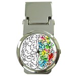 Brain-mind-psychology-idea-drawing Money Clip Watches Front