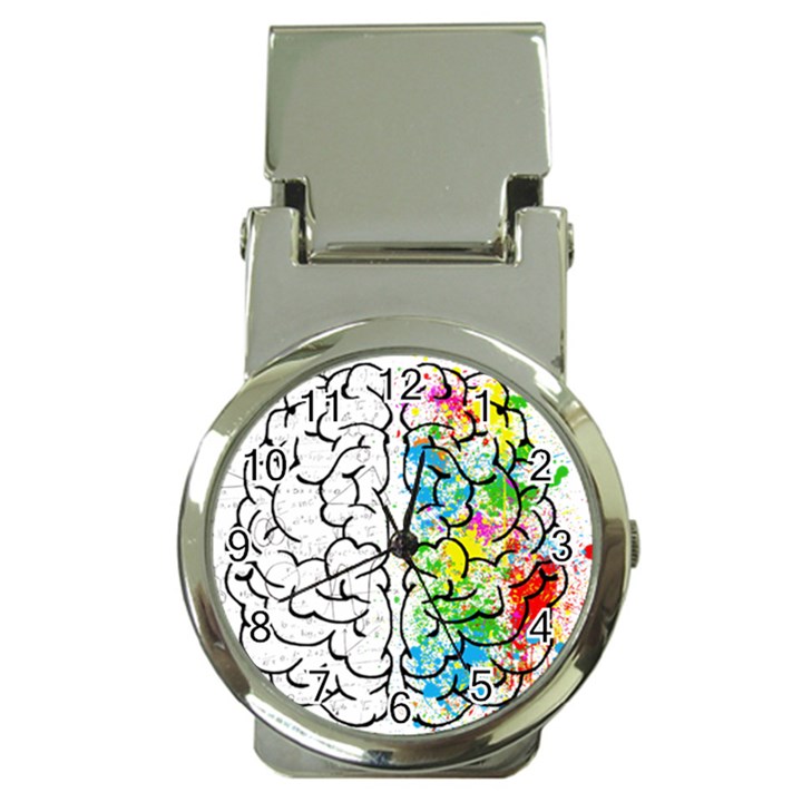 Brain-mind-psychology-idea-drawing Money Clip Watches