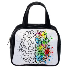 Brain-mind-psychology-idea-drawing Classic Handbag (one Side) by Jancukart