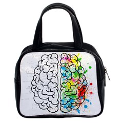 Brain-mind-psychology-idea-drawing Classic Handbag (two Sides) by Jancukart