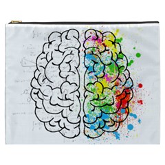 Brain-mind-psychology-idea-drawing Cosmetic Bag (xxxl) by Jancukart