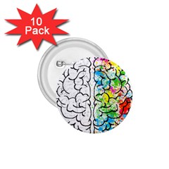 Brain-mind-psychology-idea-drawing 1 75  Buttons (10 Pack)