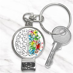 Brain-mind-psychology-idea-drawing Nail Clippers Key Chain