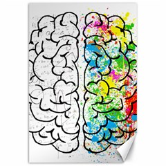 Brain-mind-psychology-idea-drawing Canvas 20  X 30  by Jancukart