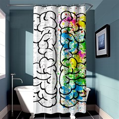 Brain-mind-psychology-idea-drawing Shower Curtain 36  X 72  (stall) 