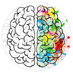 Brain-mind-psychology-idea-drawing Round Trivet