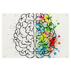 Brain-mind-psychology-idea-drawing Banner And Sign 6  X 4  by Jancukart