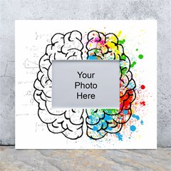 Brain-mind-psychology-idea-drawing White Wall Photo Frame 5  X 7 