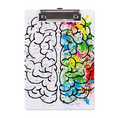 Brain-mind-psychology-idea-drawing A5 Acrylic Clipboard