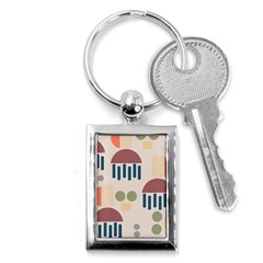 Art Background Abstract Design Key Chain (rectangle)