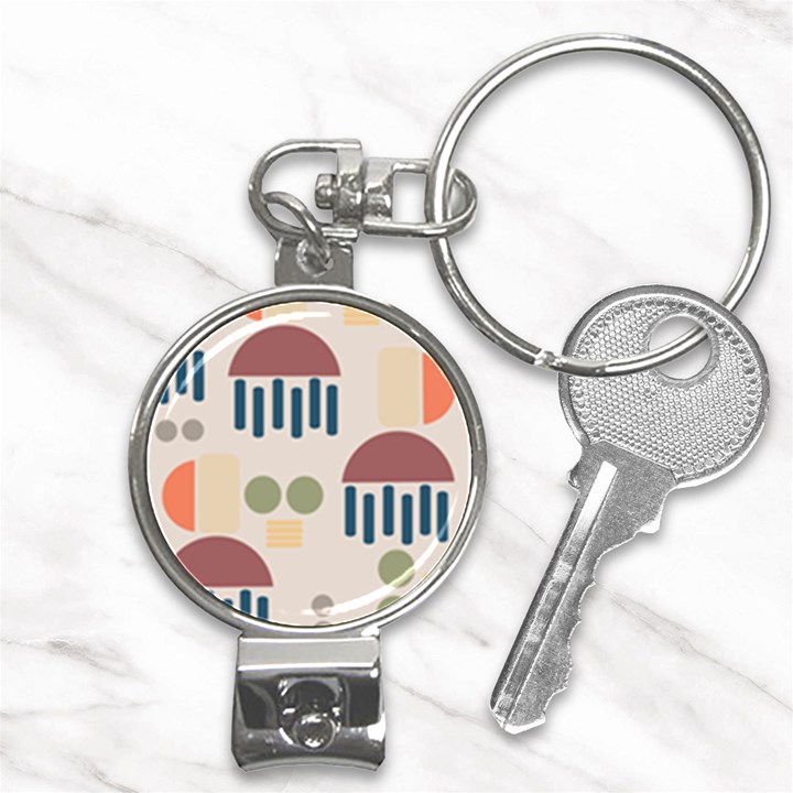 Art Background Abstract Design Nail Clippers Key Chain