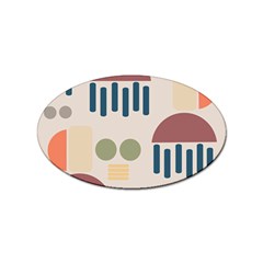 Art Background Abstract Design Sticker Oval (10 Pack) by Jancukart