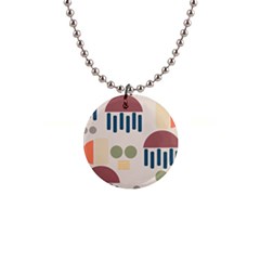 Art Background Abstract Design 1  Button Necklace