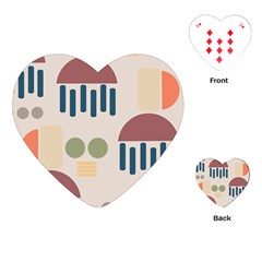 Art Background Abstract Design Playing Cards Single Design (heart)