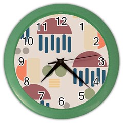 Art Background Abstract Design Color Wall Clock