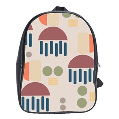 Art Background Abstract Design School Bag (large) by Jancukart