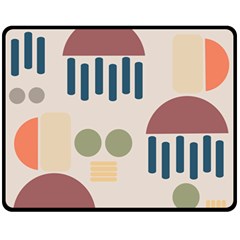 Art Background Abstract Design One Side Fleece Blanket (medium)