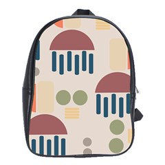 Art Background Abstract Design School Bag (xl)