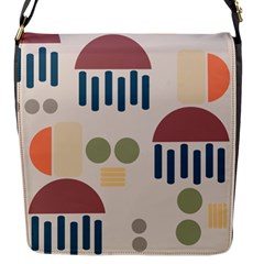 Art Background Abstract Design Flap Closure Messenger Bag (s)