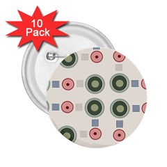 Art Design Round Drawing Abstract 2 25  Buttons (10 Pack) 