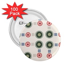 Art Design Round Drawing Abstract 2 25  Buttons (100 Pack) 