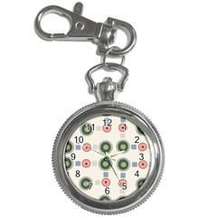 Art Design Round Drawing Abstract Key Chain Watches