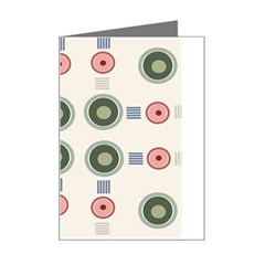 Art Design Round Drawing Abstract Mini Greeting Card