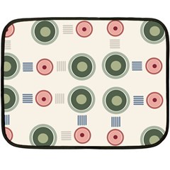 Art Design Round Drawing Abstract Fleece Blanket (mini)