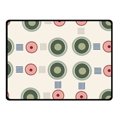 Art Design Round Drawing Abstract One Side Fleece Blanket (small)