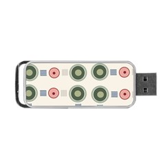 Art Design Round Drawing Abstract Portable Usb Flash (two Sides)