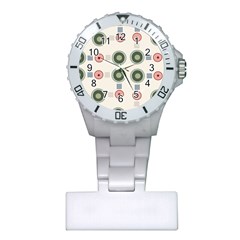 Art Design Round Drawing Abstract Plastic Nurses Watch