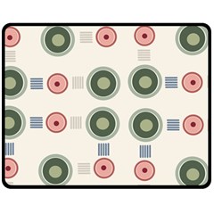 Art Design Round Drawing Abstract Fleece Blanket (medium)