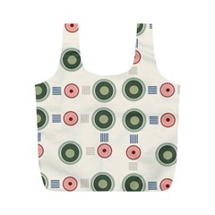 Art Design Round Drawing Abstract Full Print Recycle Bag (m) by Jancukart