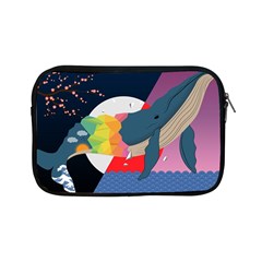 Whale Moon Ocean Digital Art Apple Ipad Mini Zipper Cases