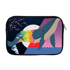 Whale Moon Ocean Digital Art Apple Macbook Pro 17  Zipper Case by Jancukart