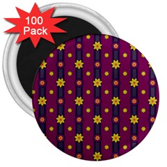 Background Graphic Decor Backdrop 3  Magnets (100 Pack)