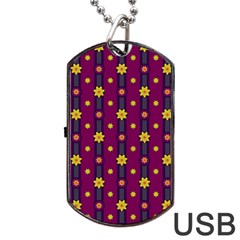 Background Graphic Decor Backdrop Dog Tag Usb Flash (two Sides)