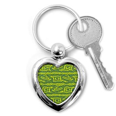 Abstract Background Graphic Key Chain (heart) by Jancukart