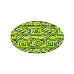 Abstract Background Graphic Sticker (oval)