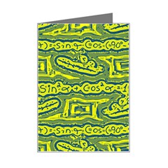 Abstract Background Graphic Mini Greeting Card